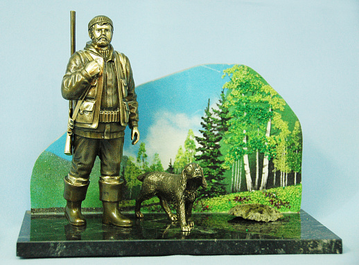 Бронзовый сувенир "Охотник" (природа) купить с доставкой Бронзовый сувенир "Охотник" (природа)