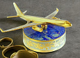 Сувенир "Самолет". Позолота