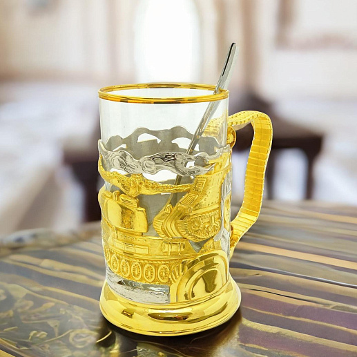 Сувенирный подстаканник "Танки" купить с доставкой Сувенирный подстаканник "Танки"